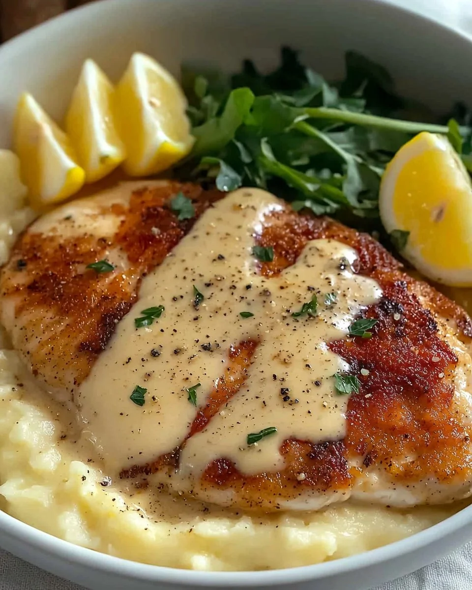 Creamy Chicken Schnitzel