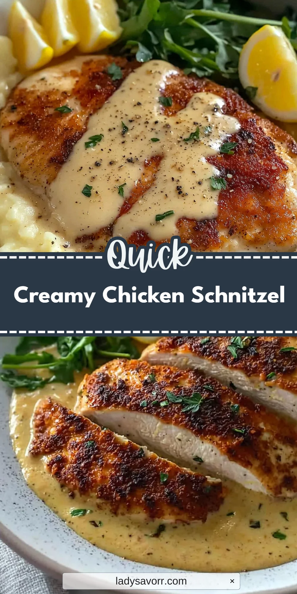 Creamy Chicken Schnitzel