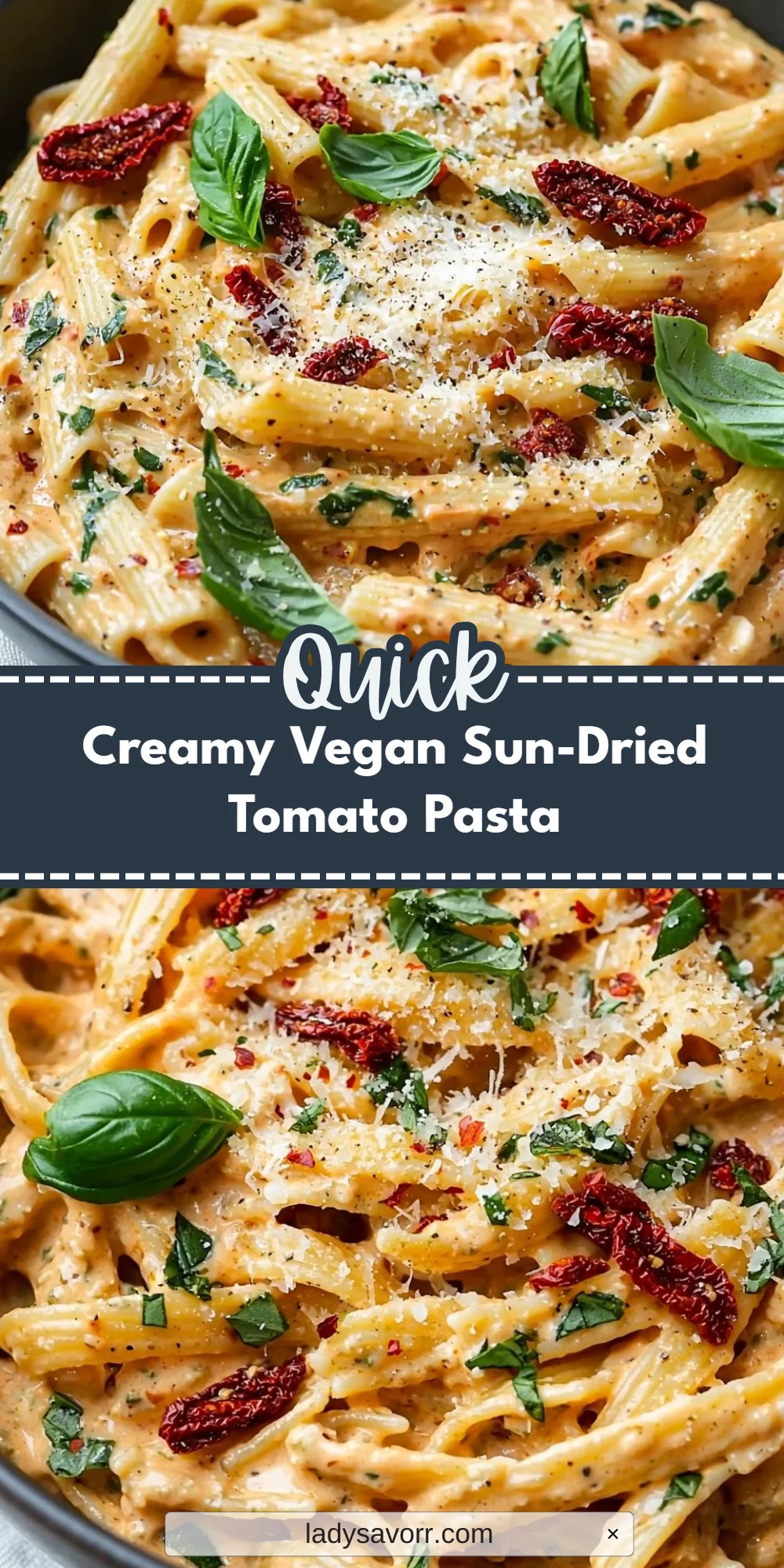 Creamy Vegan Sun-Dried Tomato Pasta