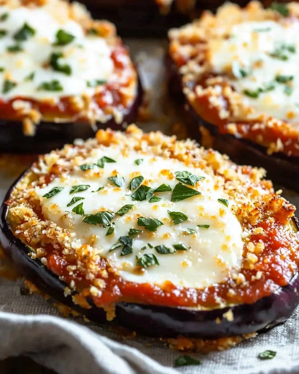 Crispy Baked Eggplant Parmesan