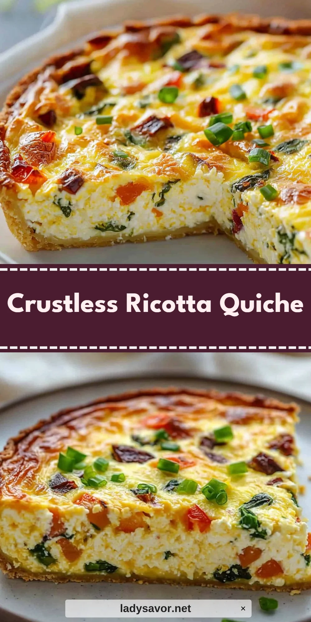 Crustless Ricotta Quiche