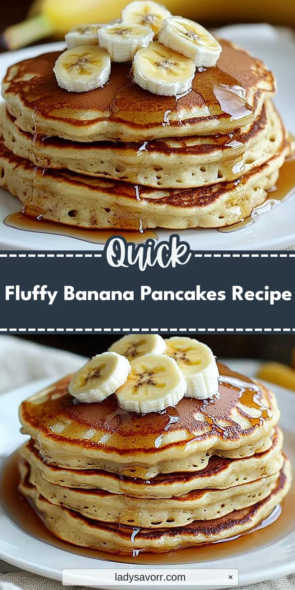 Fluffy Banana Pancakes Recipe