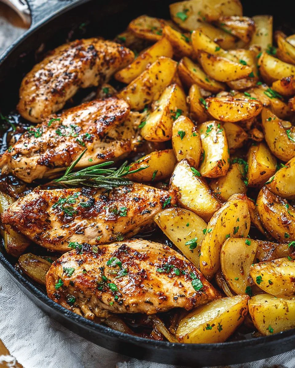 Garlic Butter Chicken and Potatoes