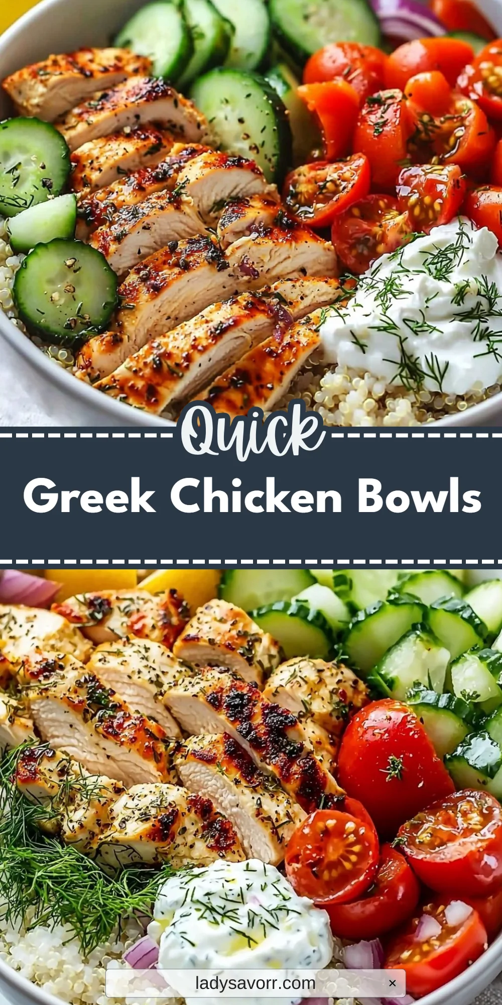 Greek Chicken Bowls