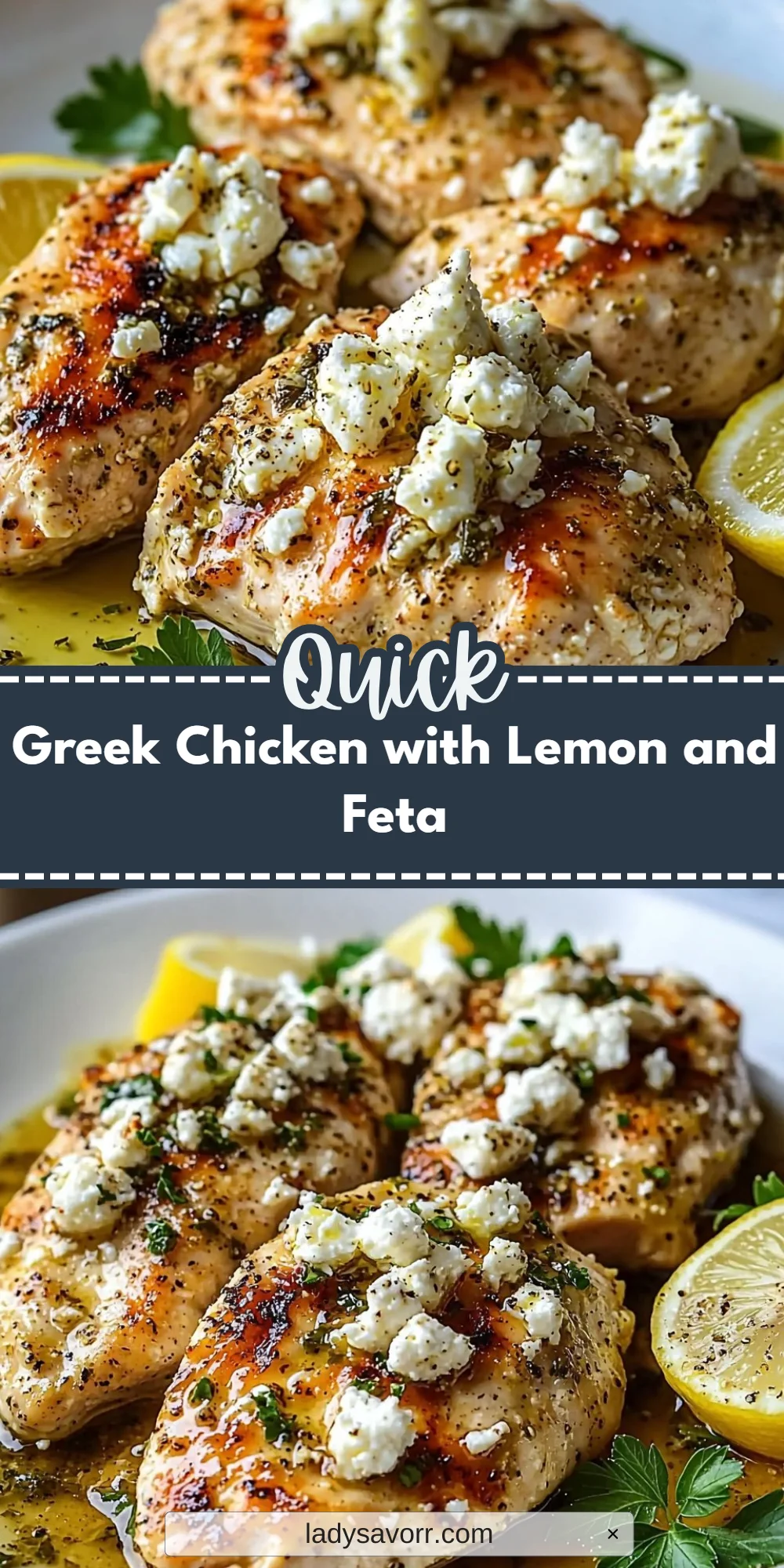 Greek Chicken with Lemon and Feta