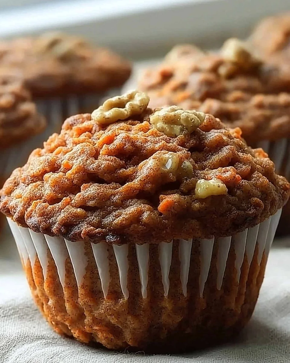 Healthy Carrot Cake Protein Muffins