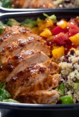 High protein chicken meal prep dishes ready for a nutritious diet