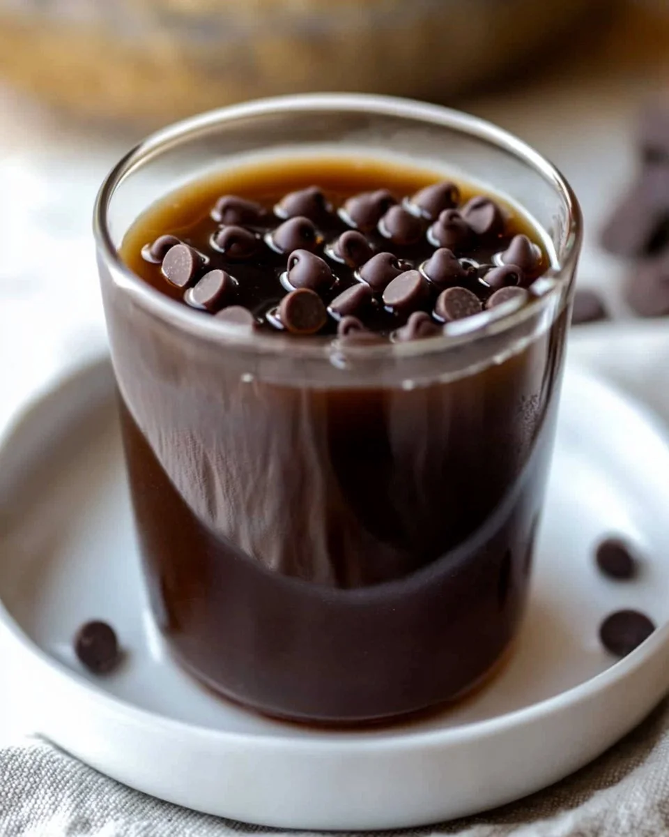 Homemade Chocolate Chip Cookie Dough Syrup