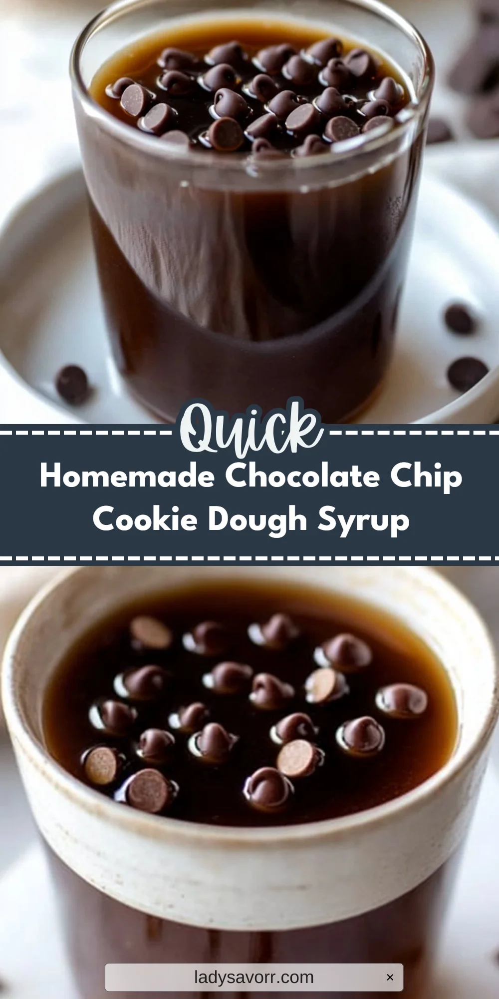 Homemade Chocolate Chip Cookie Dough Syrup