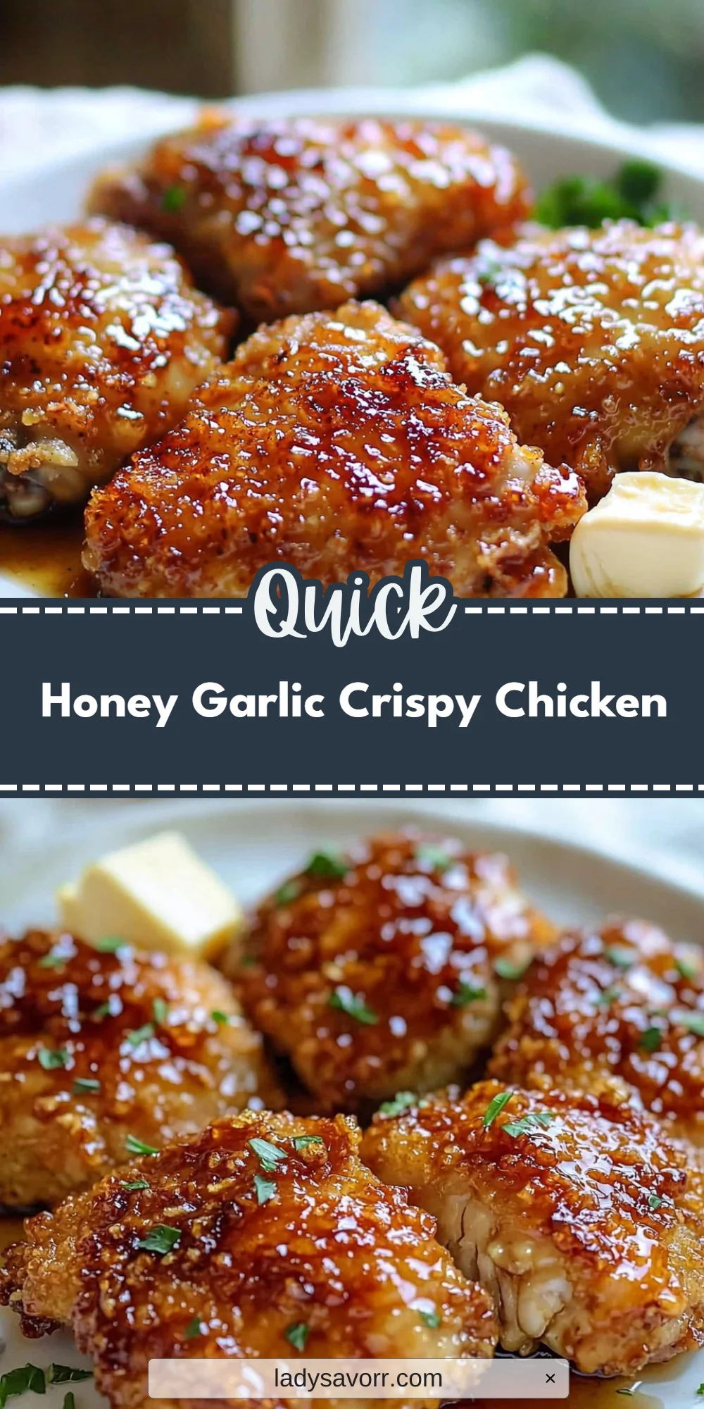 Honey Garlic Crispy Chicken
