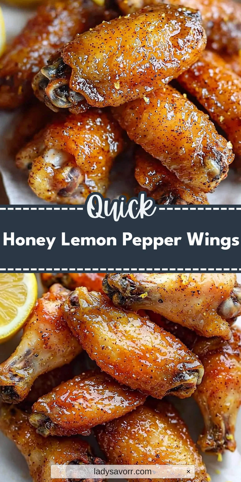 Honey Lemon Pepper Wings