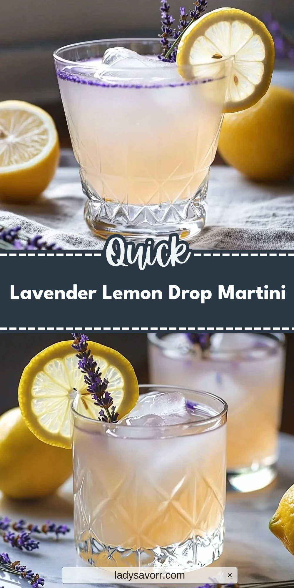 Lavender Lemon Drop Martini