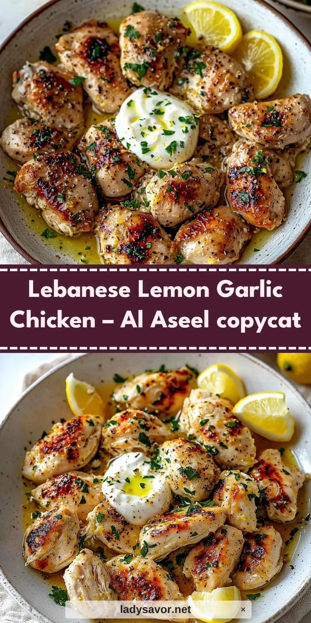 Lebanese Lemon Garlic Chicken – Al Aseel copycat