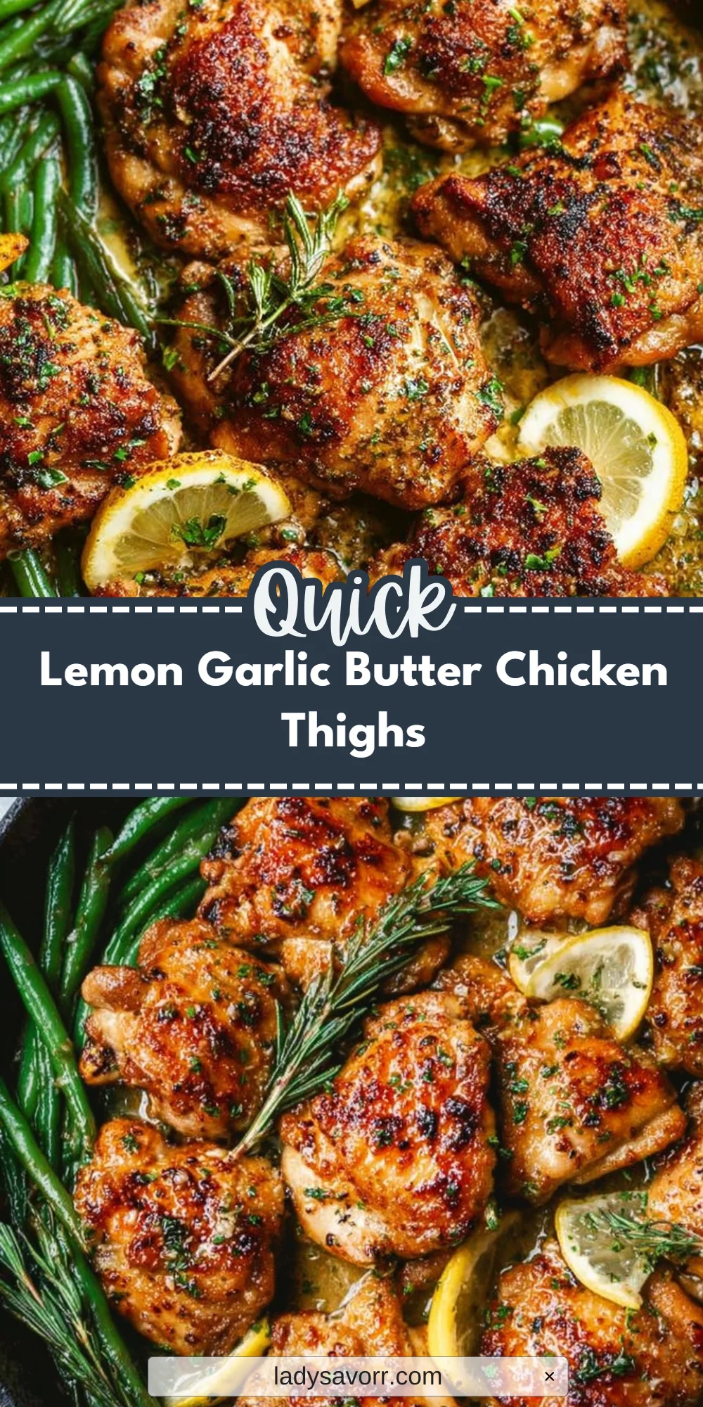Lemon Garlic Butter Chicken Thighs
