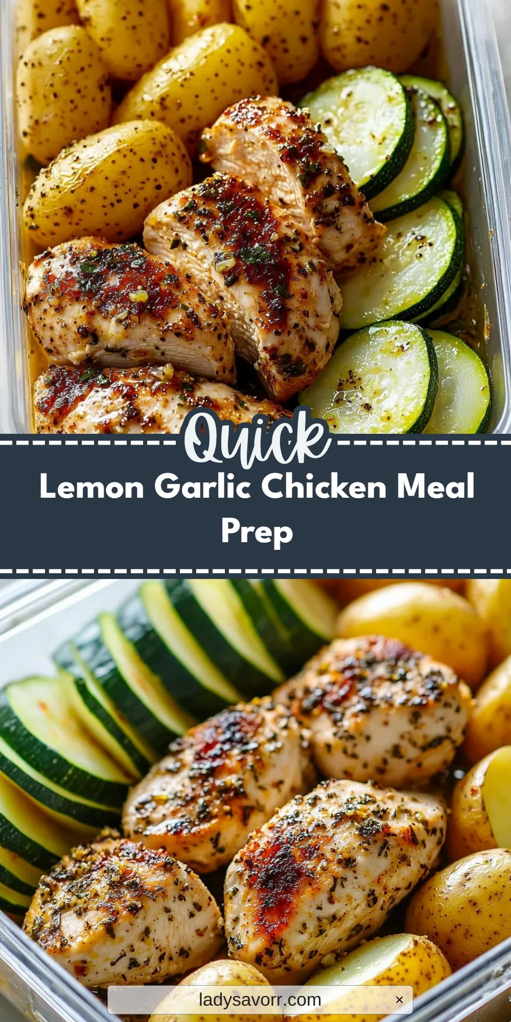 Lemon Garlic Chicken Meal Prep