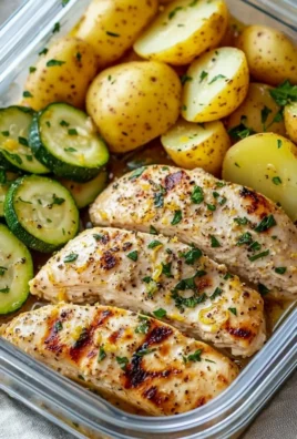 Delicious Lemon Garlic Chicken Meal Prep for healthy dining