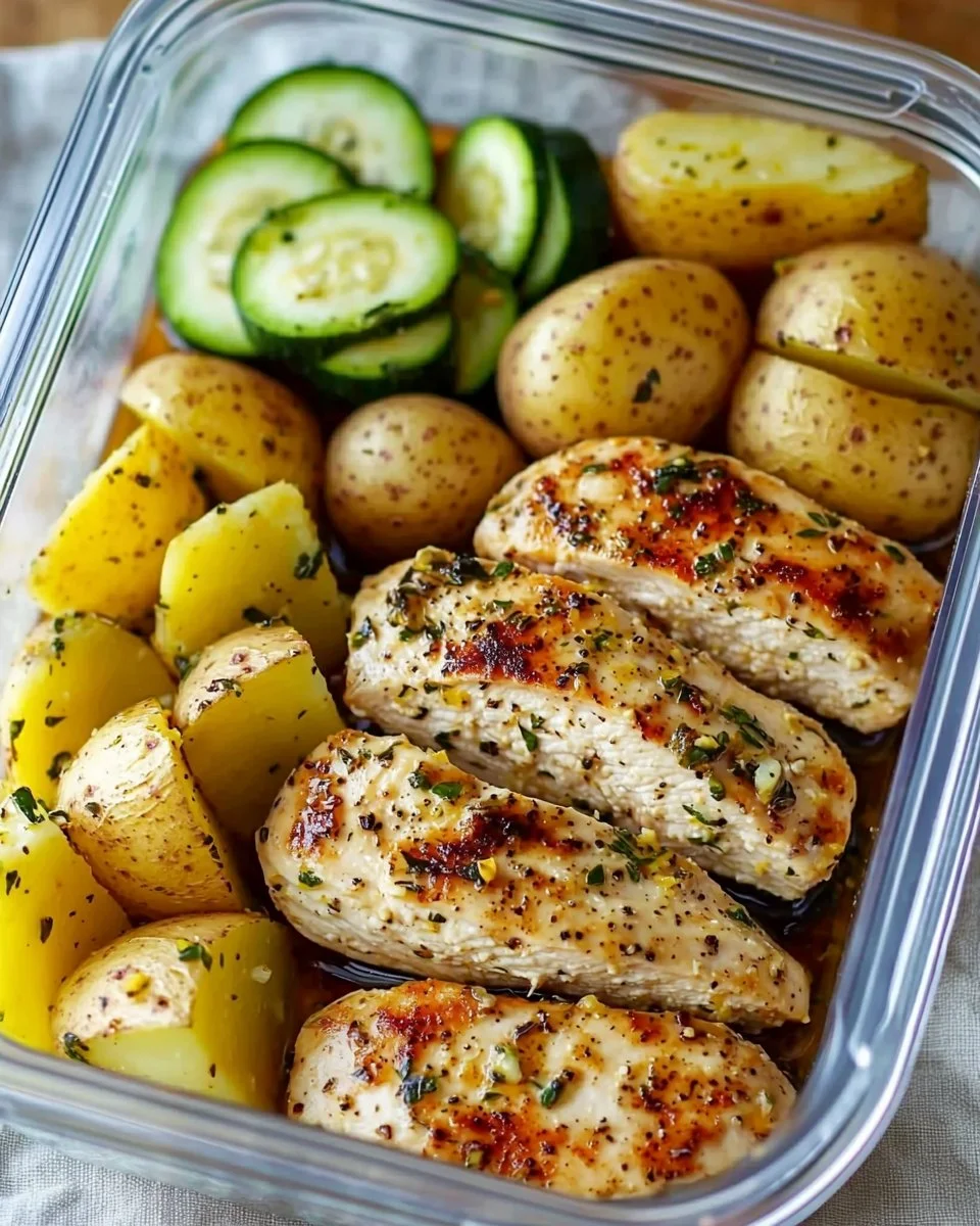 Lemon Garlic Chicken Meal Prep