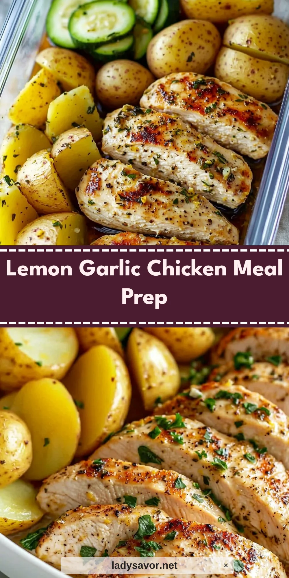 Lemon Garlic Chicken Meal Prep
