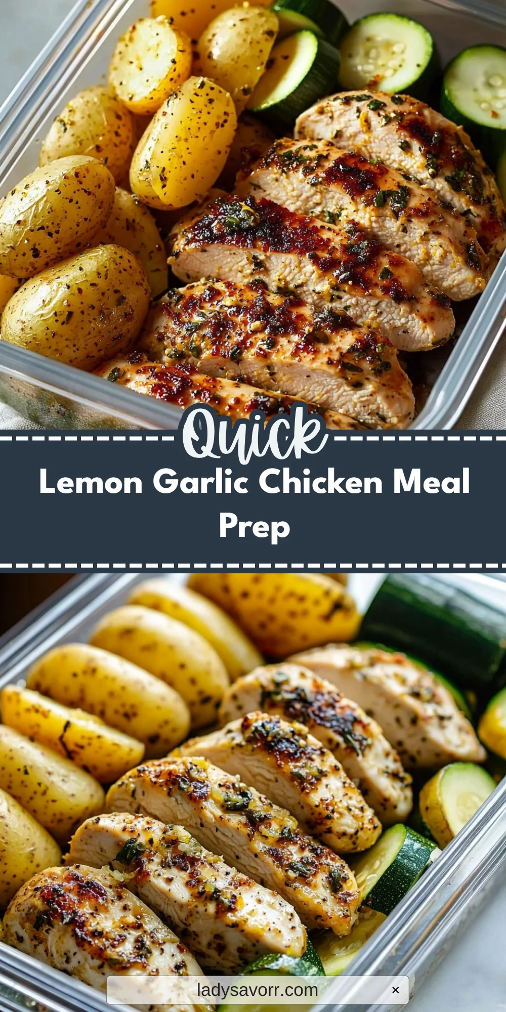 Lemon Garlic Chicken Meal Prep