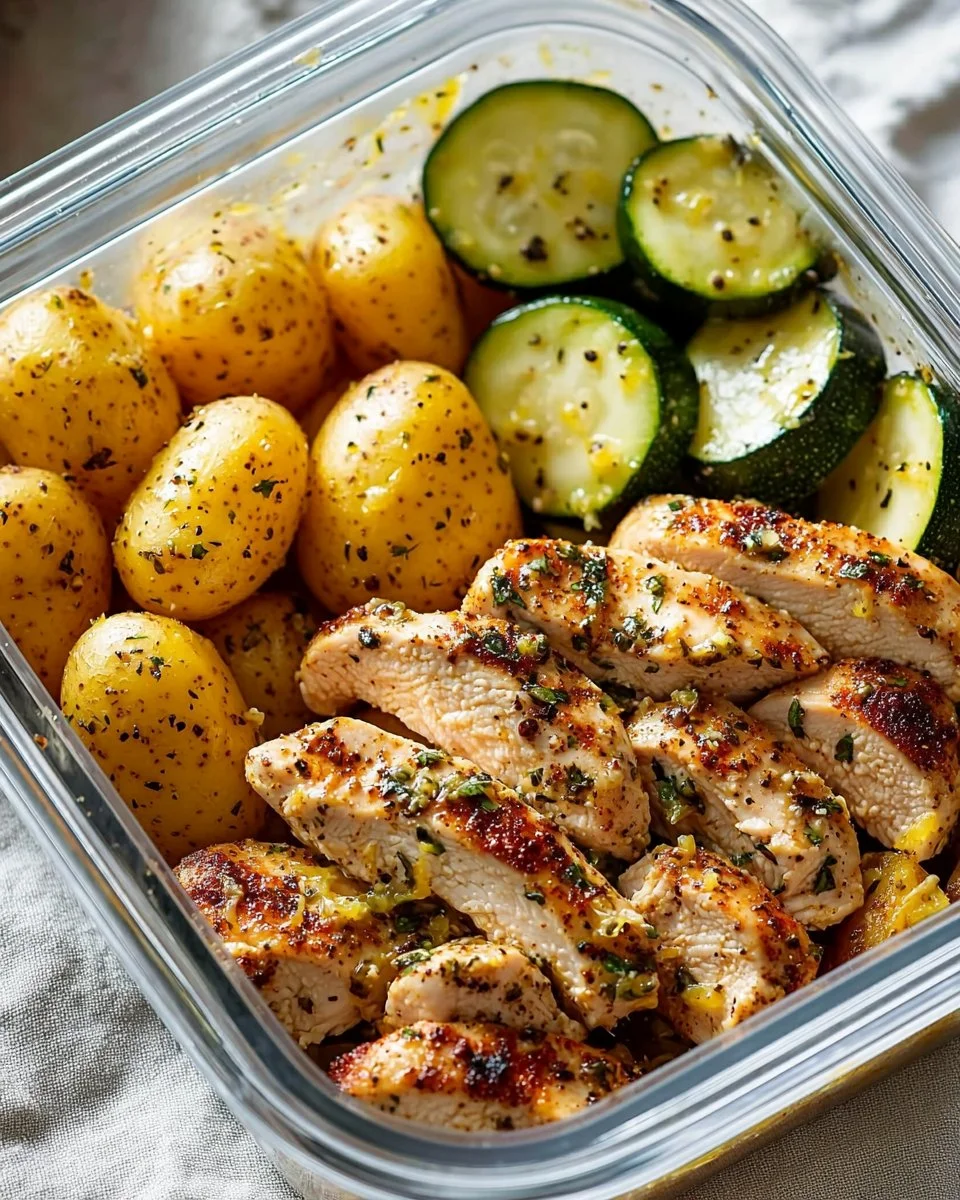 Lemon Garlic Chicken Meal Prep
