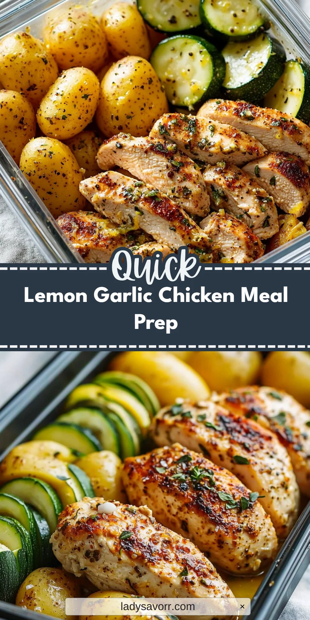 Lemon Garlic Chicken Meal Prep