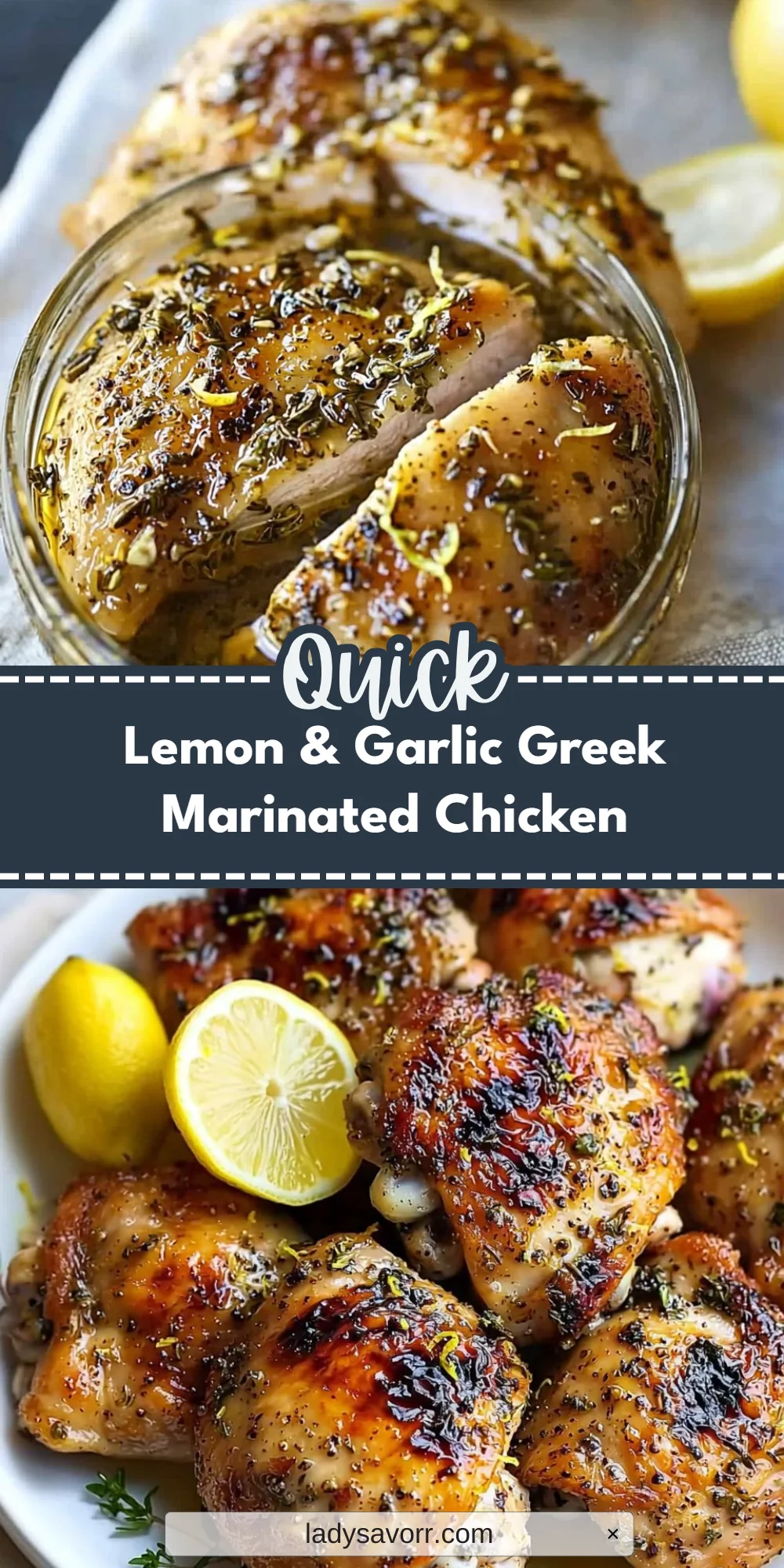 Lemon & Garlic Greek Marinated Chicken