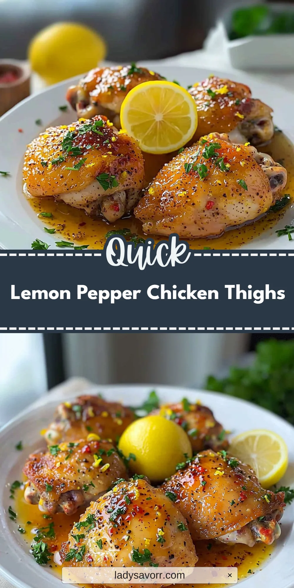 Lemon Pepper Chicken Thighs