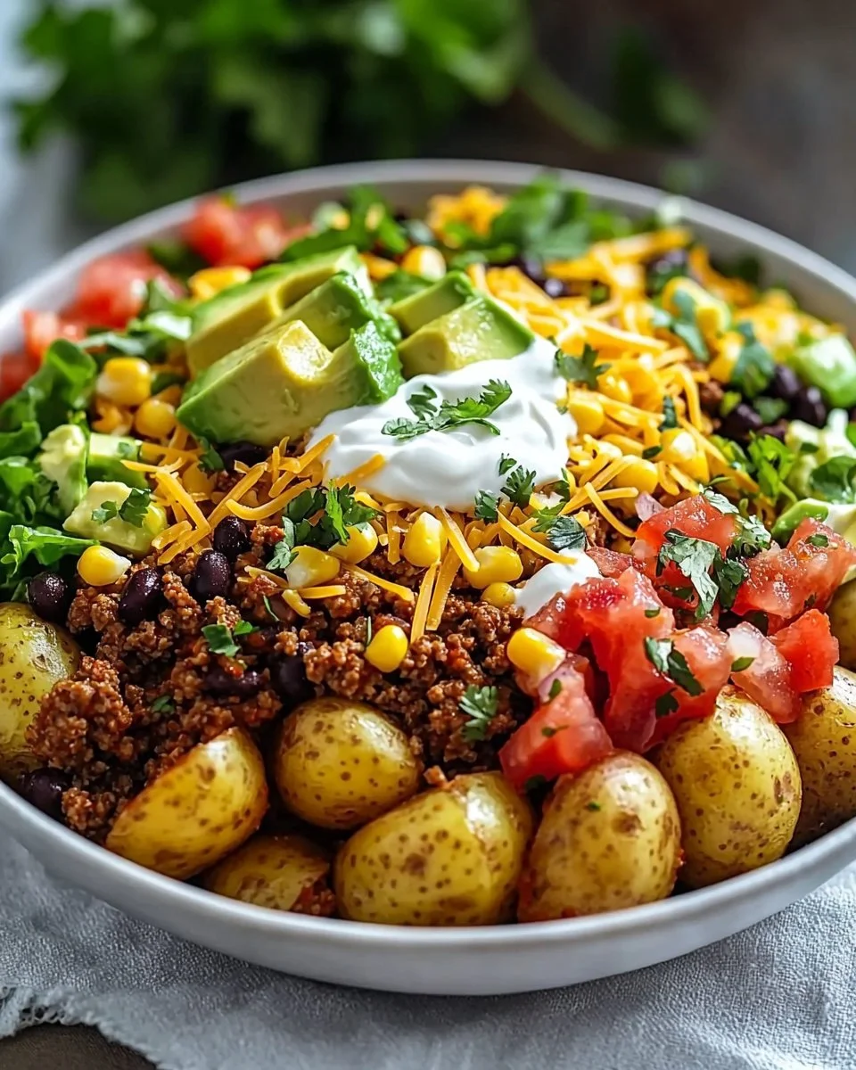 Loaded Potato Taco Bowl