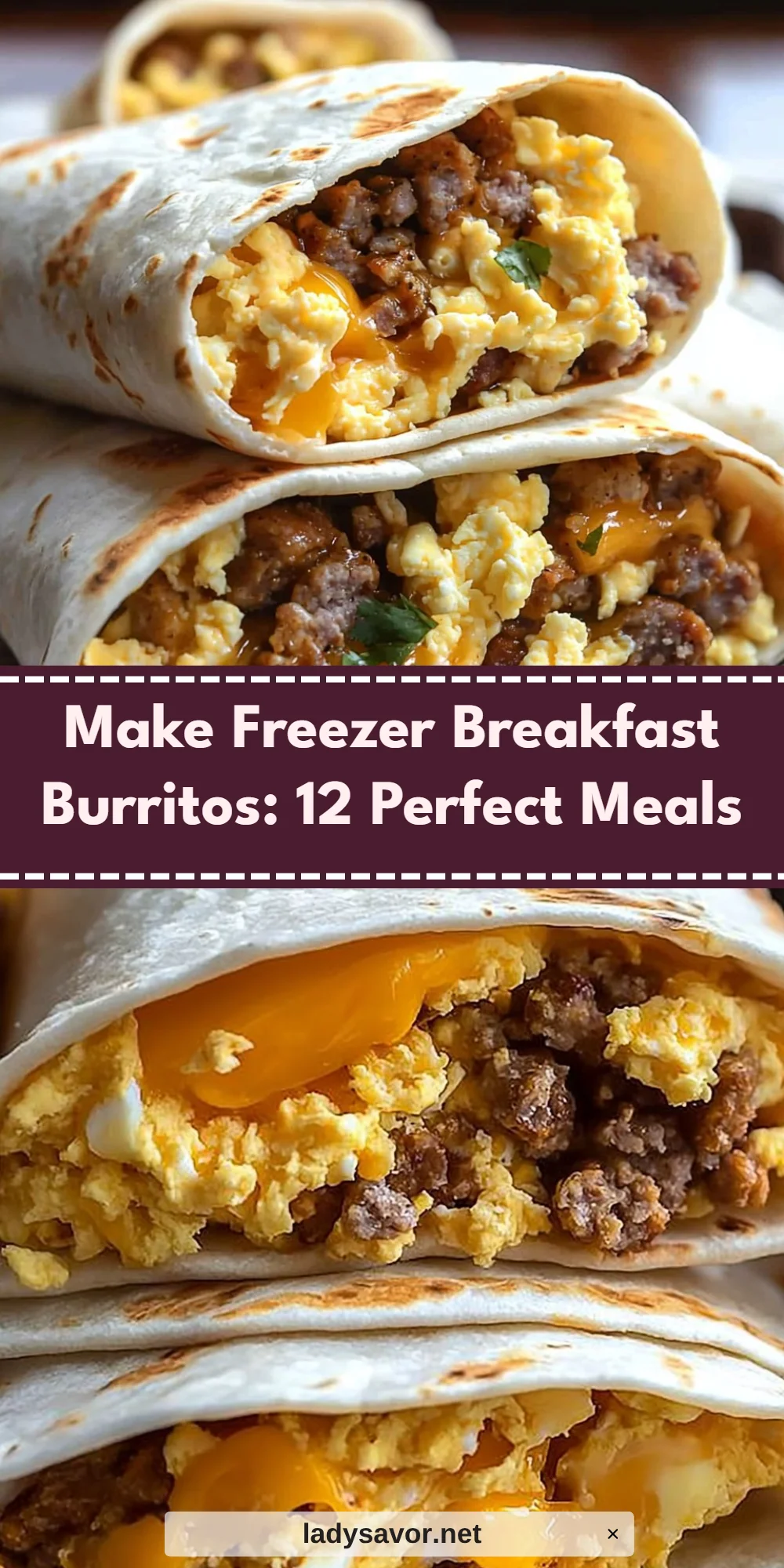 Make Freezer Breakfast Burritos: 12 Perfect Meals