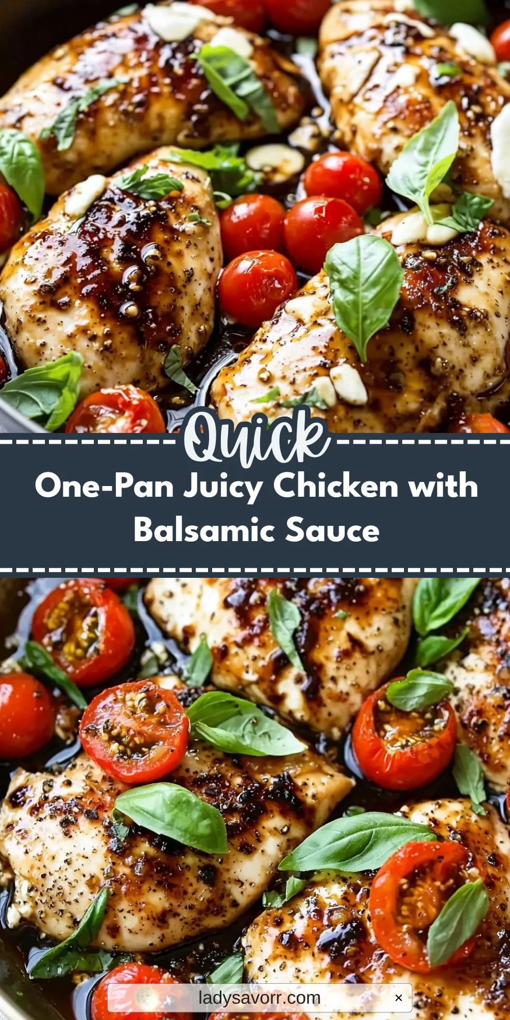 One-Pan Juicy Chicken with Balsamic Sauce