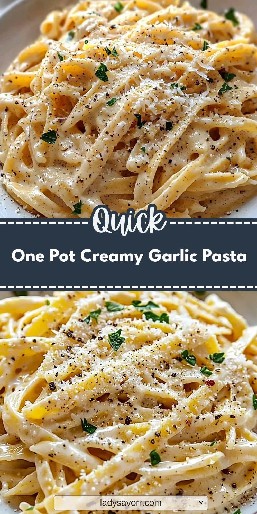One Pot Creamy Garlic Pasta