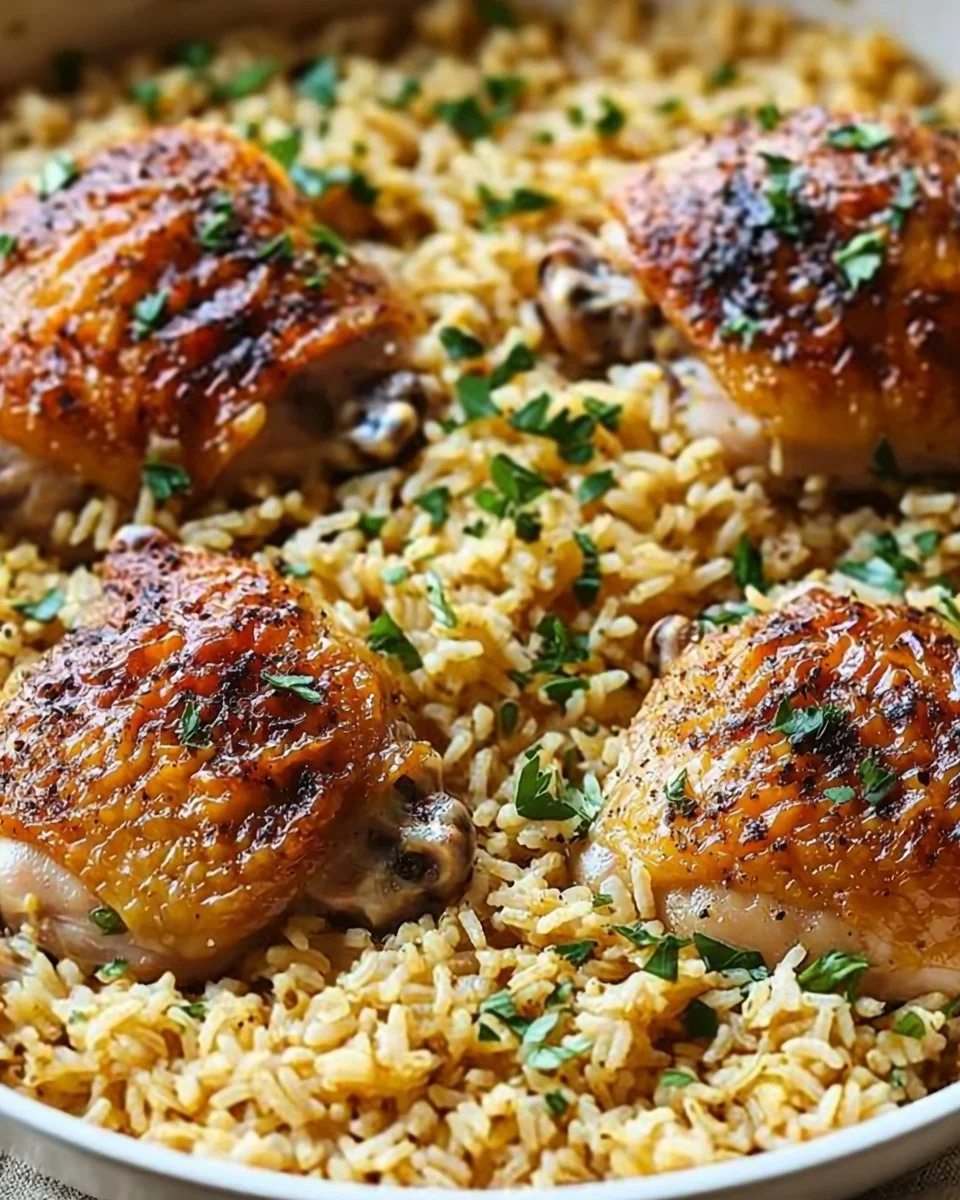 Oven-Baked Chicken and Rice