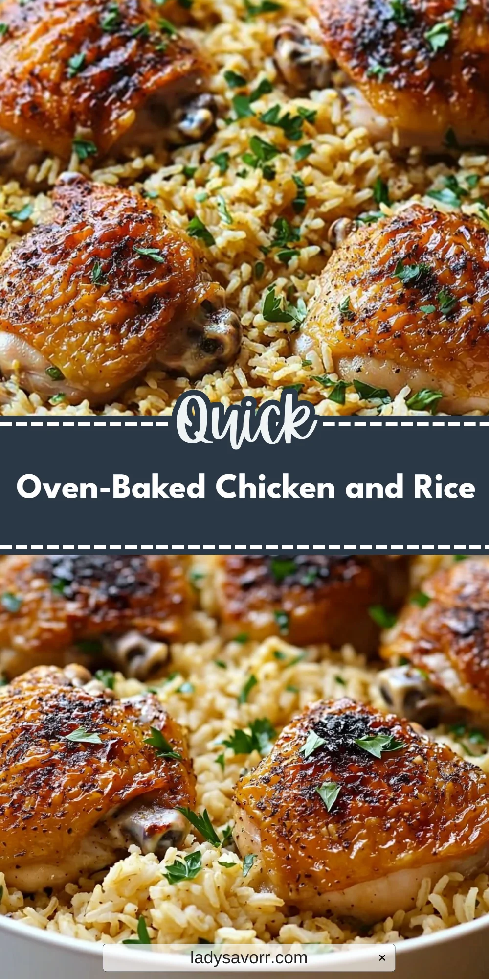 Oven-Baked Chicken and Rice