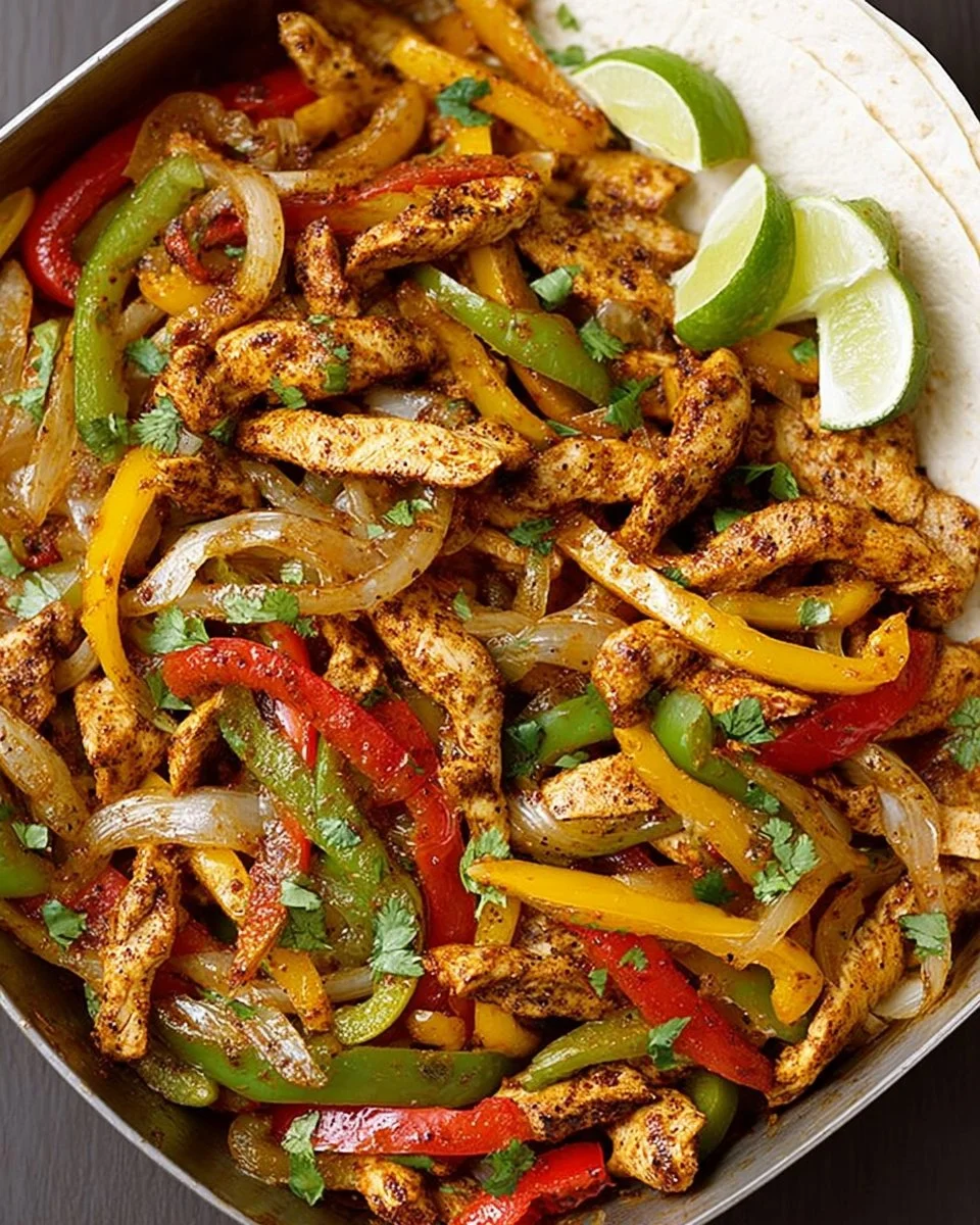 Oven-Baked Chicken Fajitas
