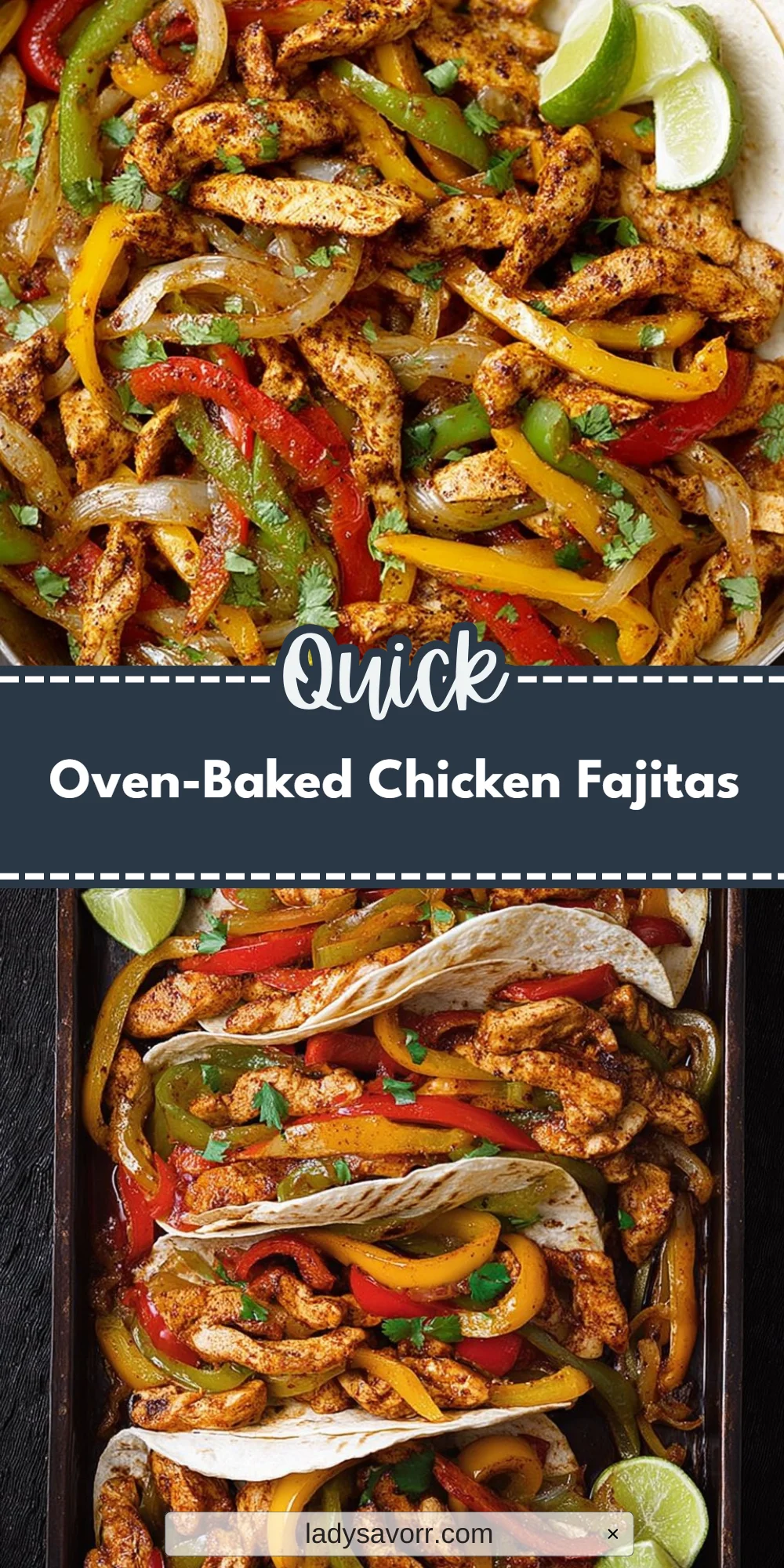Oven-Baked Chicken Fajitas