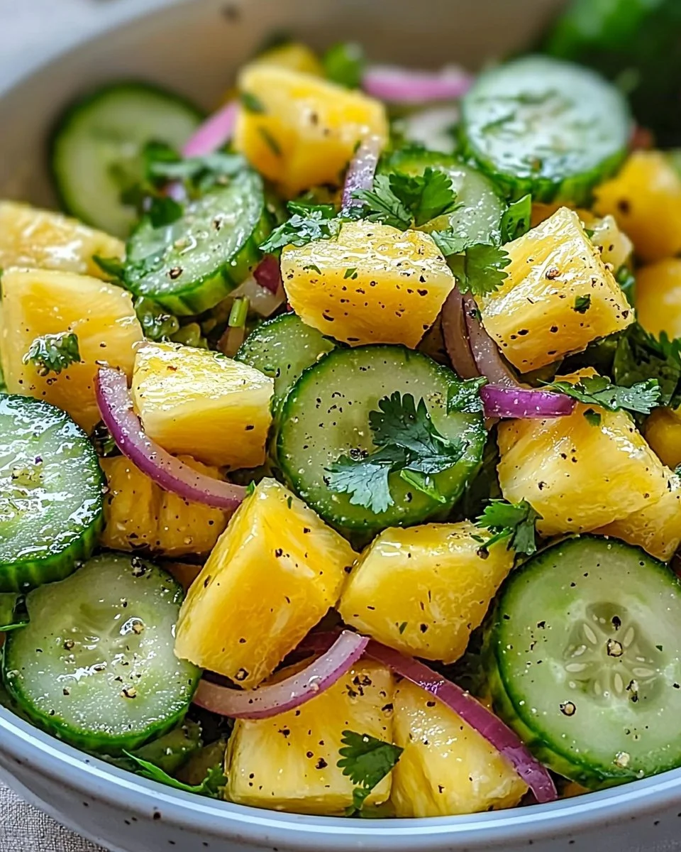 Pineapple Cucumber Salad