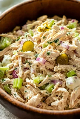 Rotisserie chicken salad with fresh vegetables and dressing