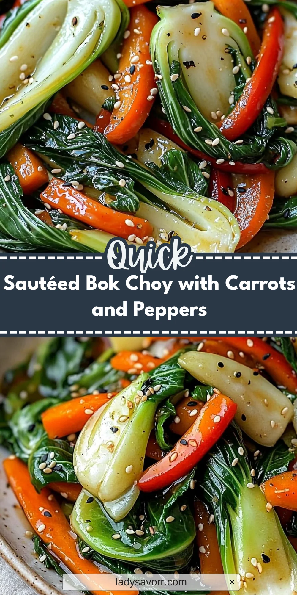 Sautéed Bok Choy with Carrots and Peppers