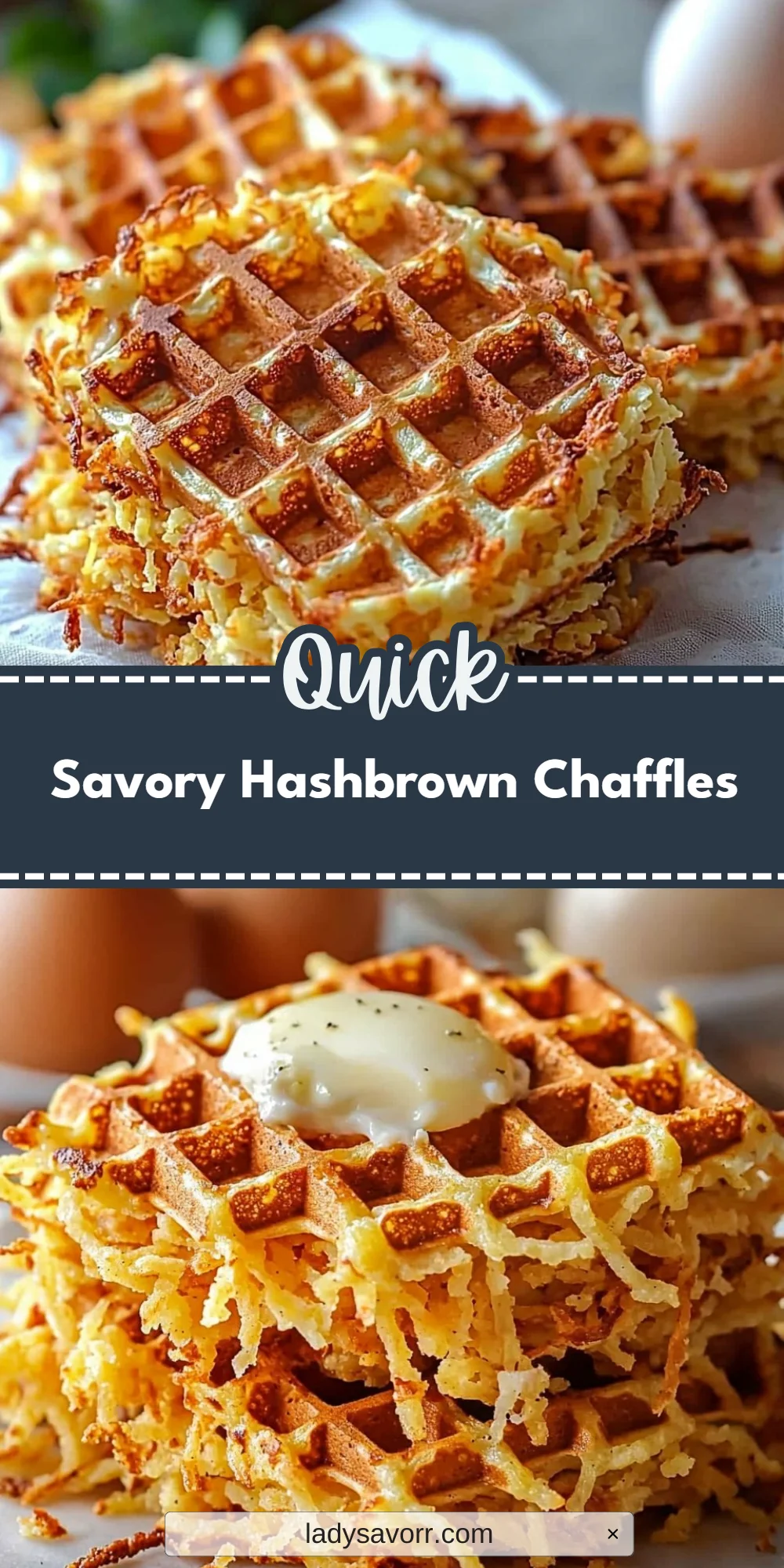 Savory Hashbrown Chaffles