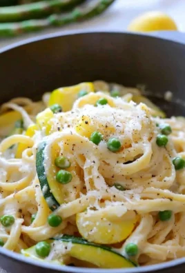 Delicious Spring Pasta filled with seasonal vegetables and herbs