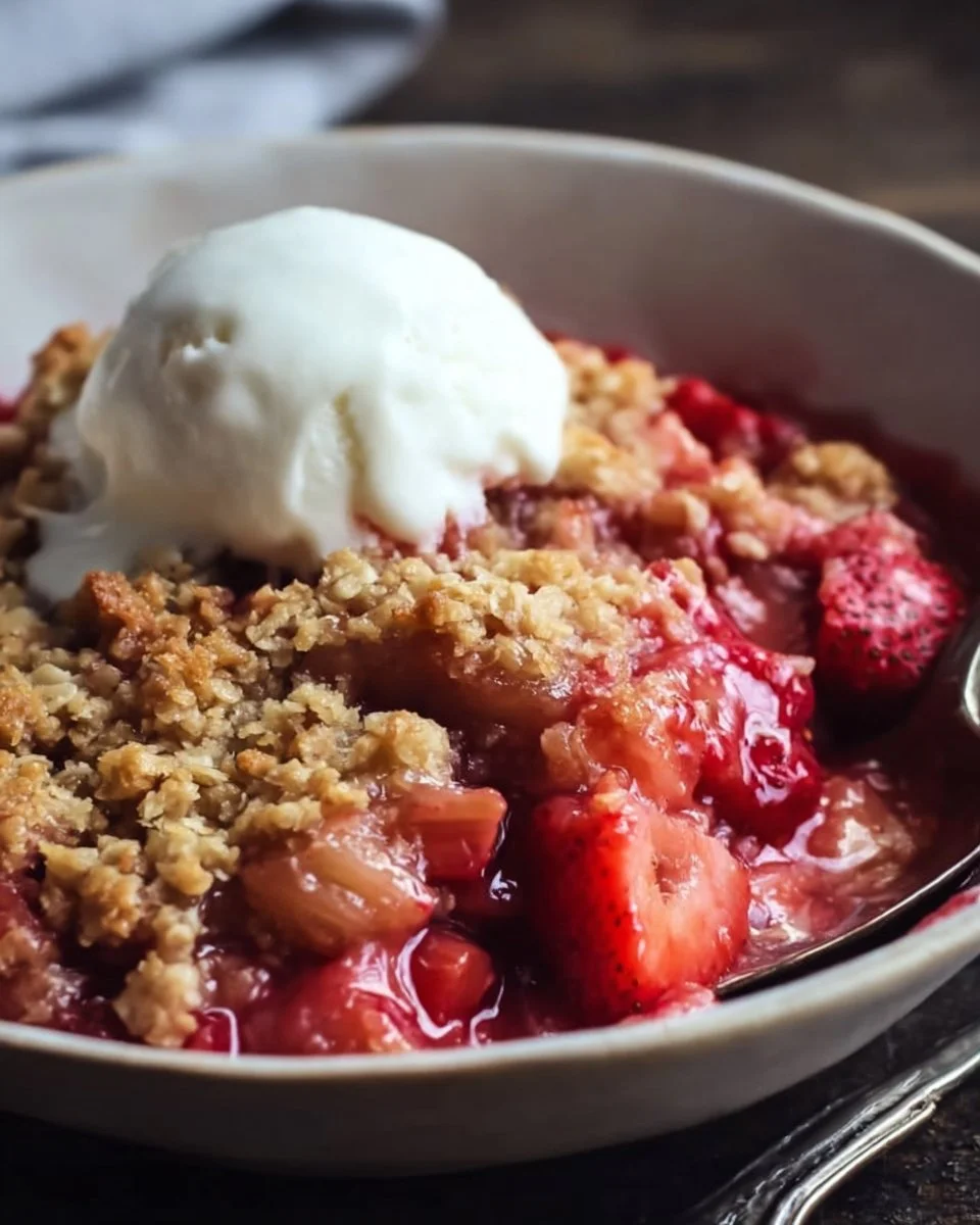 Strawberry Rhubarb Crisp