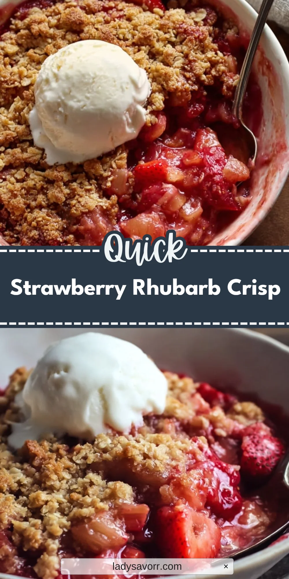 Strawberry Rhubarb Crisp