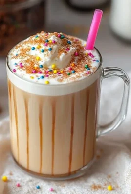 Delicious Sugar Cookie Latte topped with whipped cream and cookie crumbs