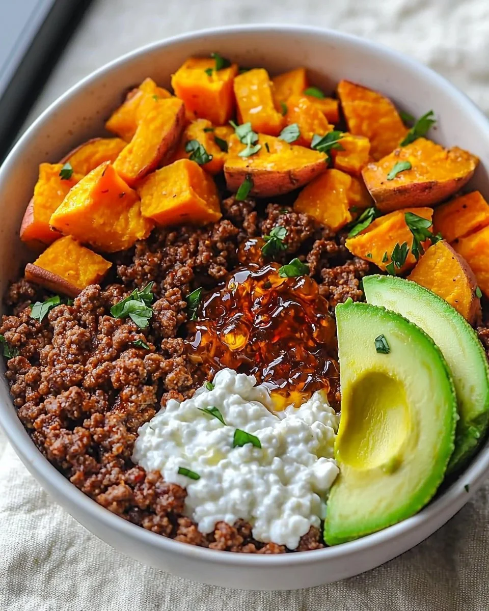 Viral Hot Honey Ground Beef Bowl — Meal Prep High Protein High Fiber