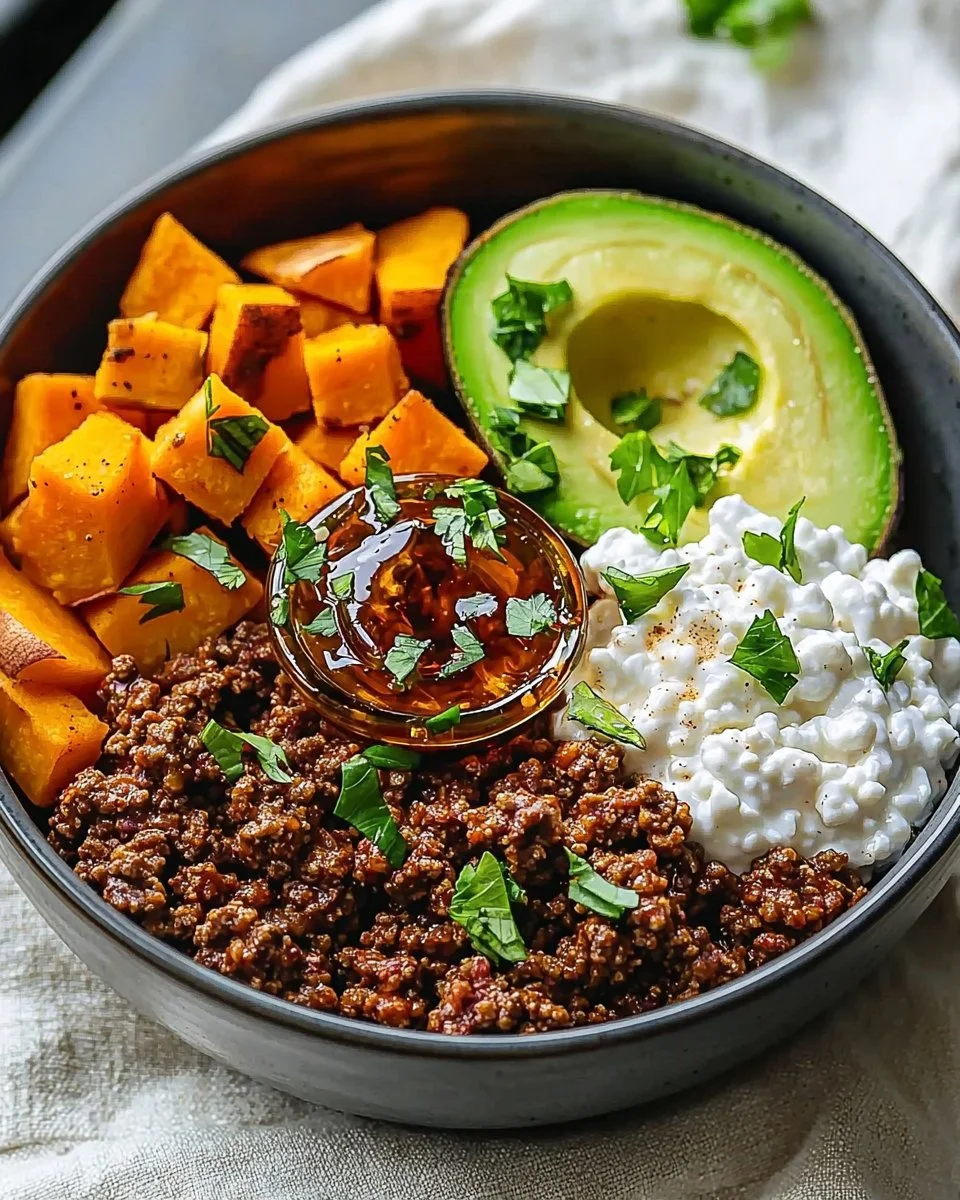 Viral Hot Honey Ground Beef Bowl — Meal Prep High Protein High Fiber