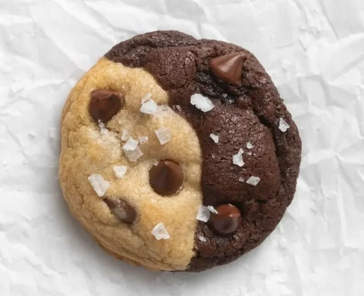 Freshly baked Brookie Cookies combining brownies and cookies for a delightful dessert.