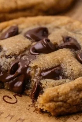 Brown Butter Sourdough Discard Chocolate Chip Cookies on a baking sheet