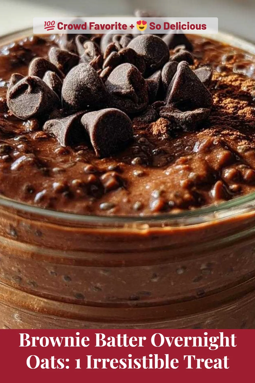 Brownie Batter Overnight Oats: 1 Irresistible Treat