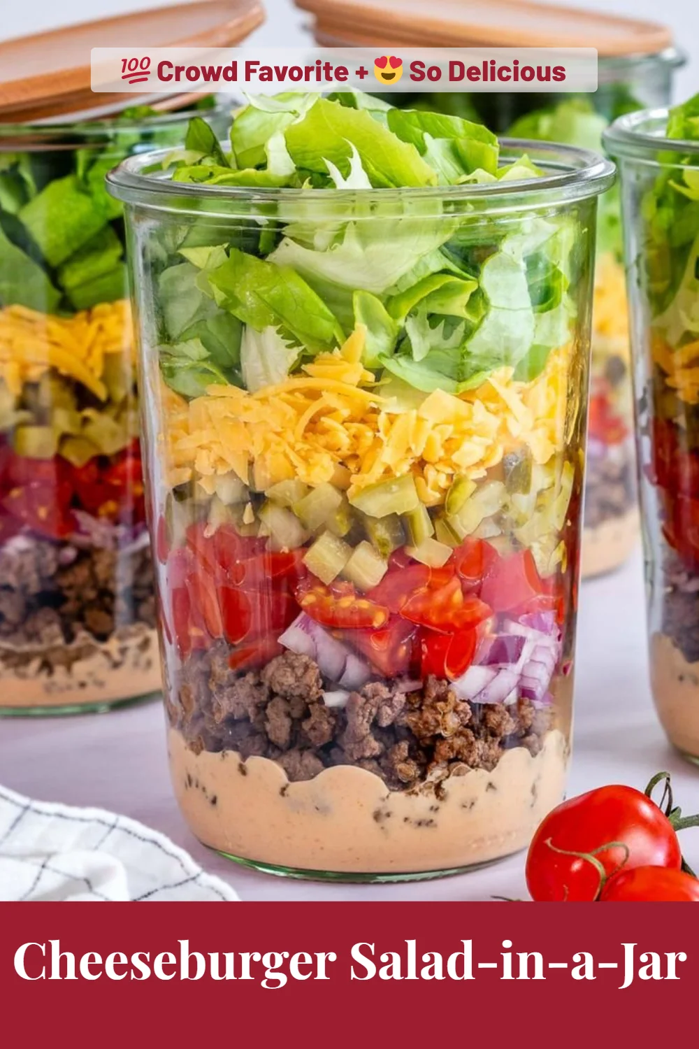 Cheeseburger Salad-in-a-Jar