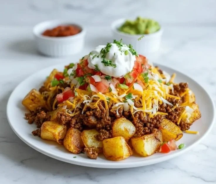 Cheesy Taco Potatoes